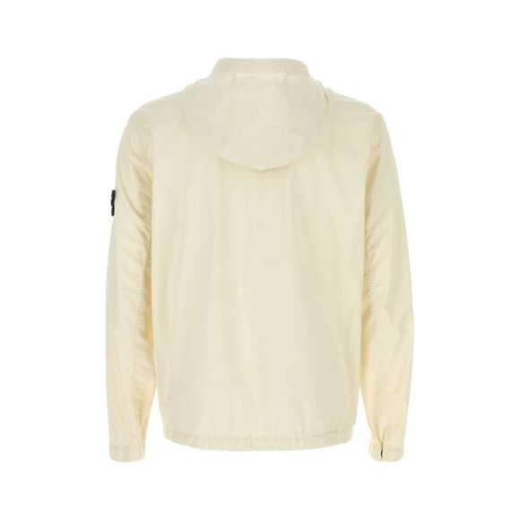 Stone Island Men Ivory Stretch Cotton Jacket - Picture 2 of 2